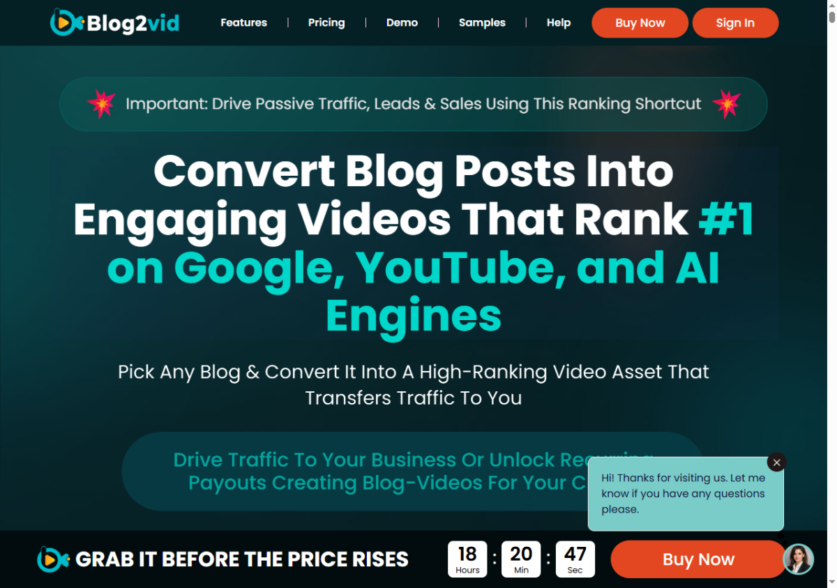 Blog2Vid OTO and funnel pricing