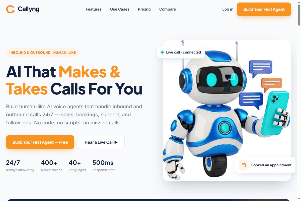 Callyng AI OTO and full funnel overview