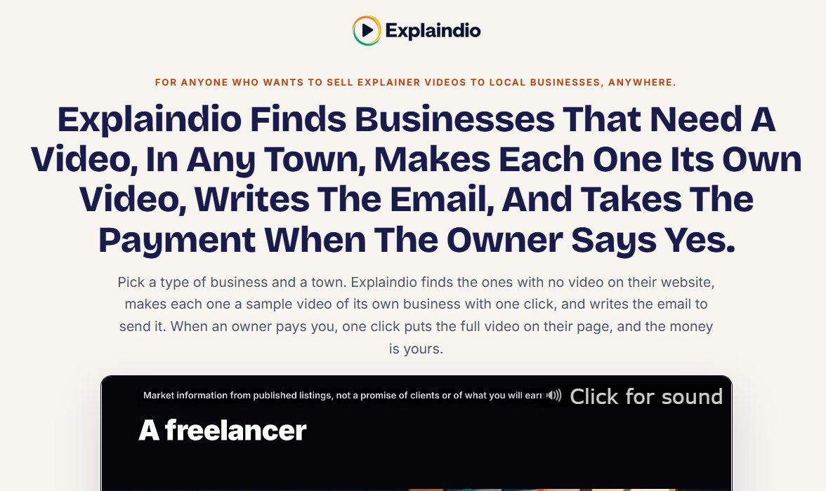 Explaindio 5 AI OTO and funnel