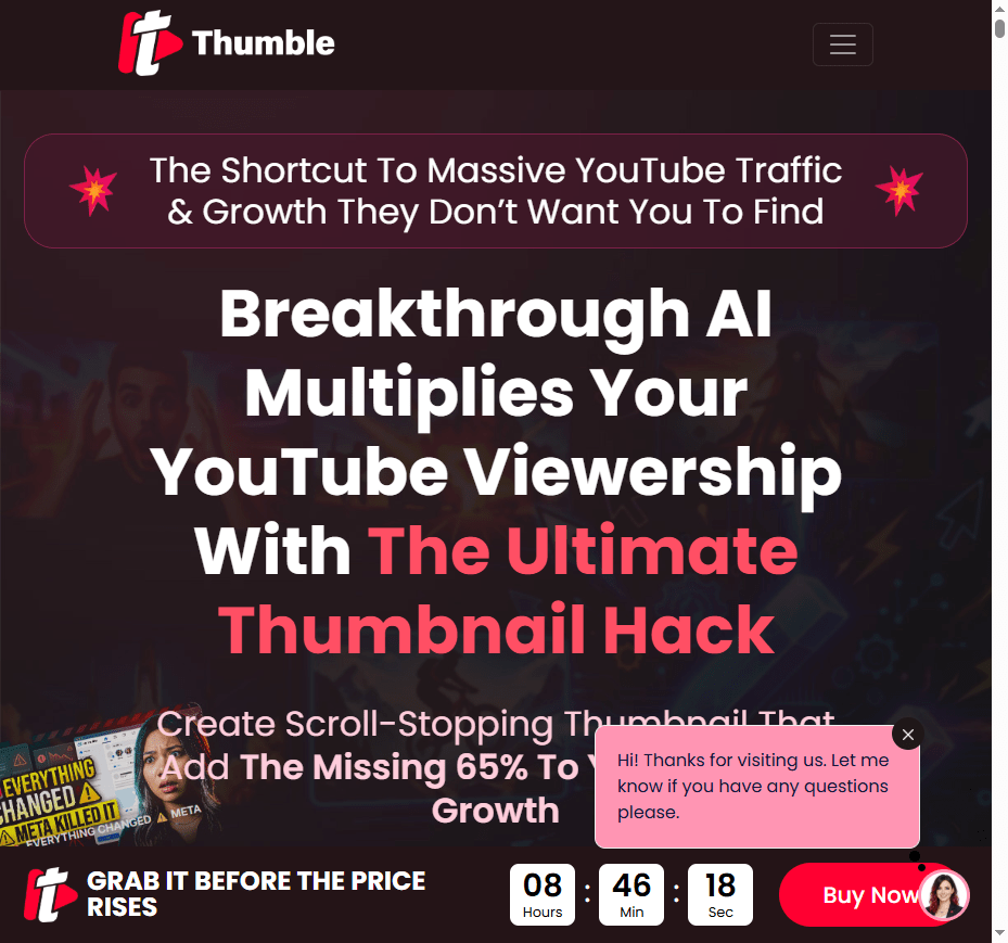 Thumble OTO and funnel pricing