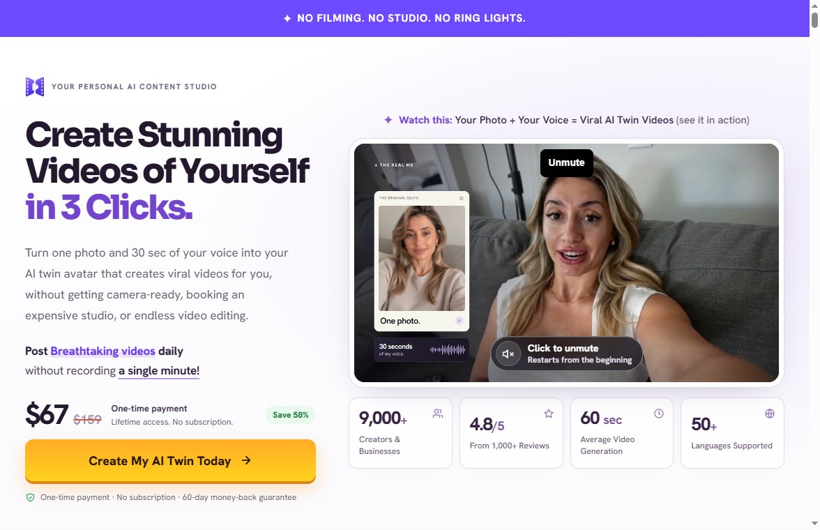 TwinClips AI OTO and funnel pricing