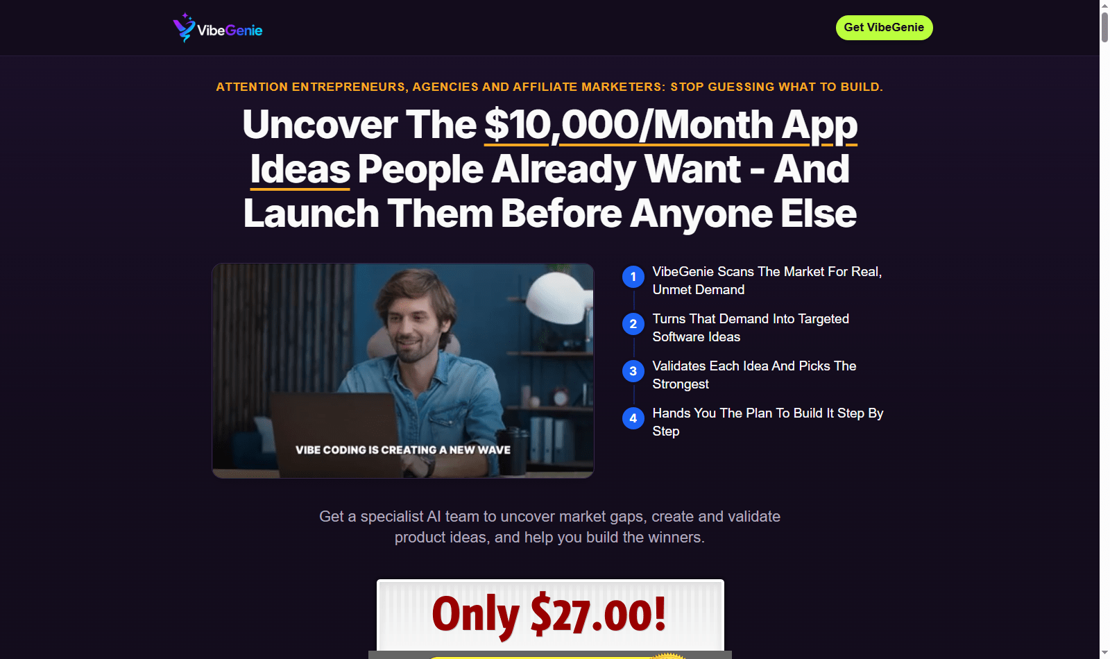 VibeGenie OTO and funnel breakdown