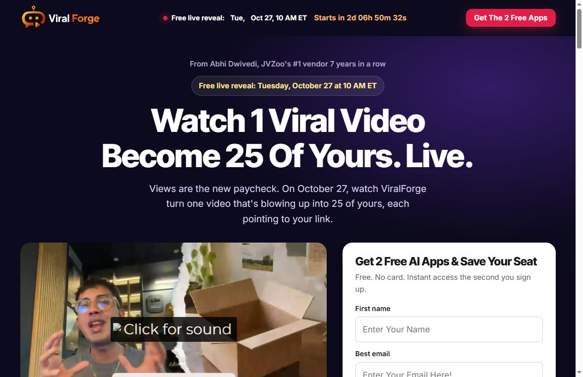 ViralForge OTO and full funnel pricing