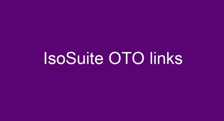 IsoSuite OTO – All OTOs 1, 2, 3 and 4 in one page
