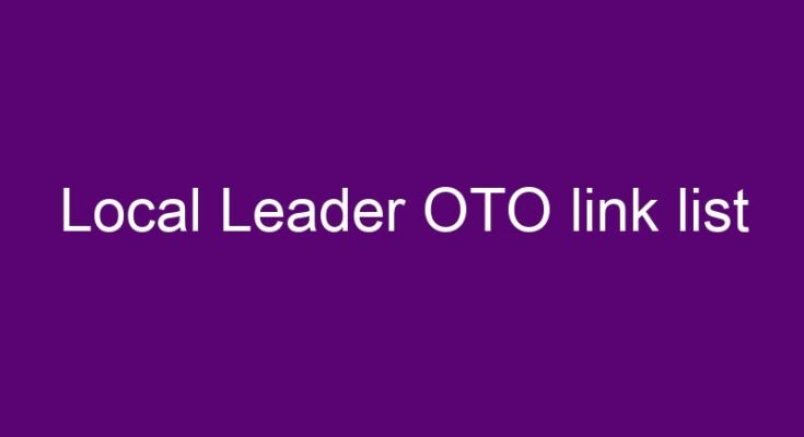 What are the OTOs for Local Leader?