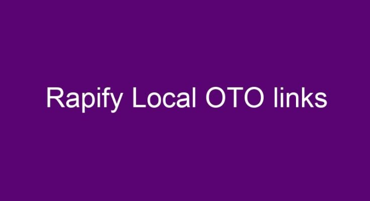 Rapify Local OTO 0 OTO links here >>>