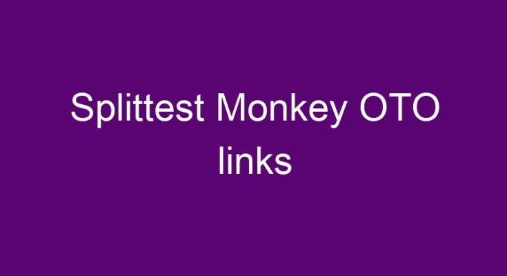 Splittest Monkey OTO and Splittest Monkey downsell