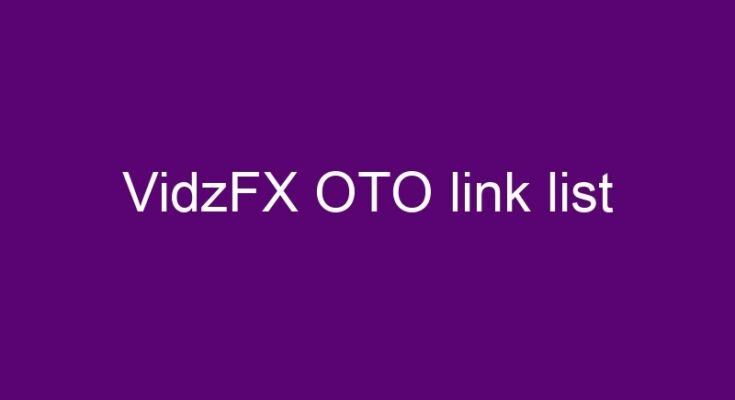 What are the OTOs for VidzFX?