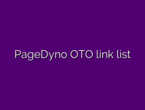 PageDyno OTO link list