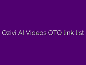 Ozivi AI Videos OTO link list