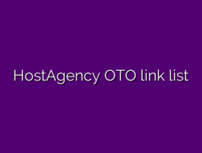 HostAgency OTO link list