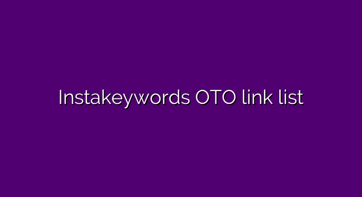 What are the OTOs for Instakeywords?