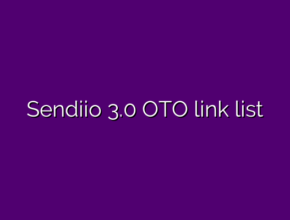 Sendiio 3.0 OTO link list