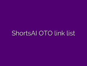 ShortsAI OTO link list