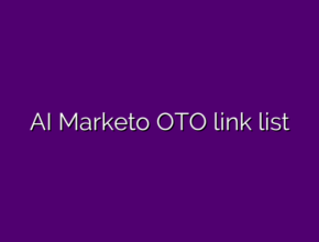 AI Marketo OTO link list