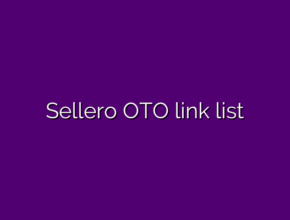 Sellero OTO link list