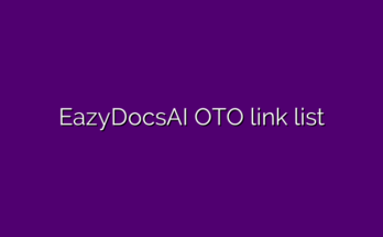 EazyDocsAI OTO link list