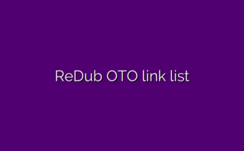ReDub OTO link list