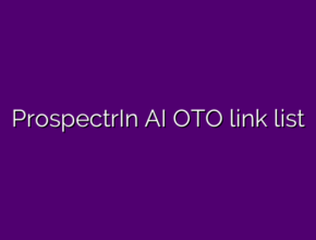ProspectrIn AI OTO link list