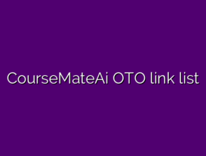 CourseMateAi OTO link list