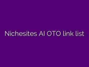 Nichesites AI OTO link list