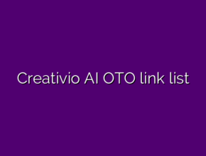 Creativio AI OTO link list