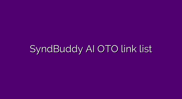 What are the OTOs for SyndBuddy AI?