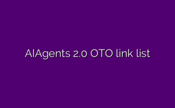 AIAgents 2.0 OTO link list