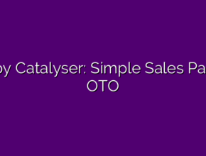Copy Catalyser: Simple Sales Pages OTO