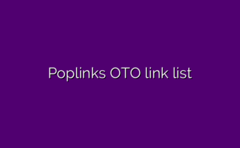 Poplinks OTO link list