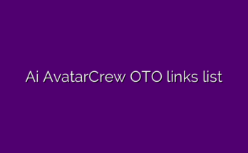 Ai AvatarCrew OTO links list