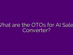 What are the OTOs for AI Sales Converter?