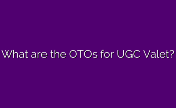 What are the OTOs for UGC Valet?