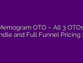 Memogram OTO – All 3 OTOs, Bundle and Full Funnel Pricing >>>