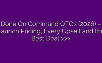 Done On Command OTOs (2026) – Launch Pricing, Every Upsell and the Best Deal >>>